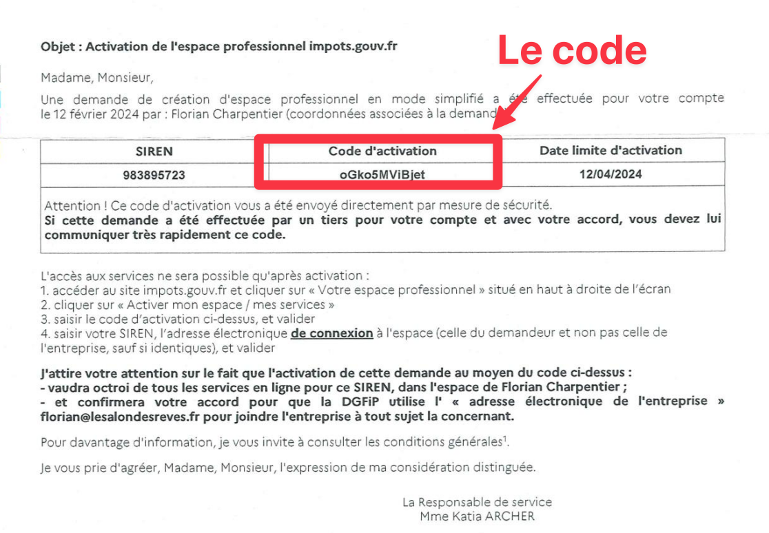 code activation espace pro impots.png