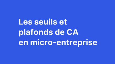 Seuils TVA et plafonds de CA 2025 en micro-entreprise