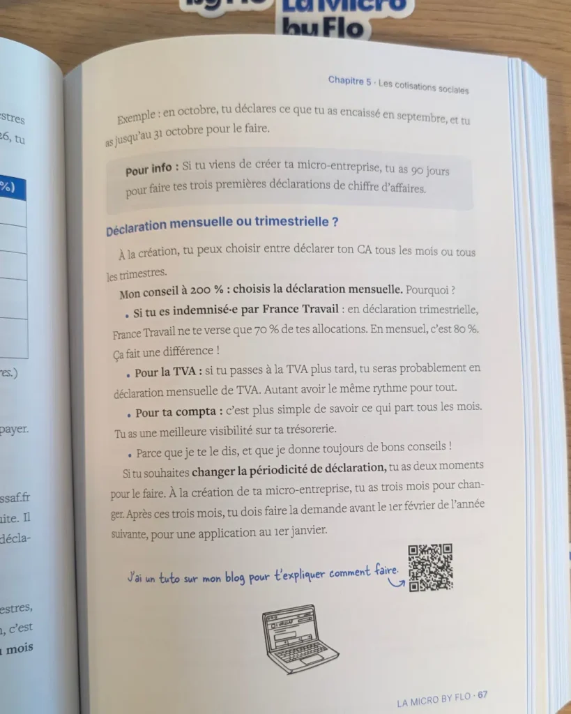 Micro-entreprise : déclarations sociales