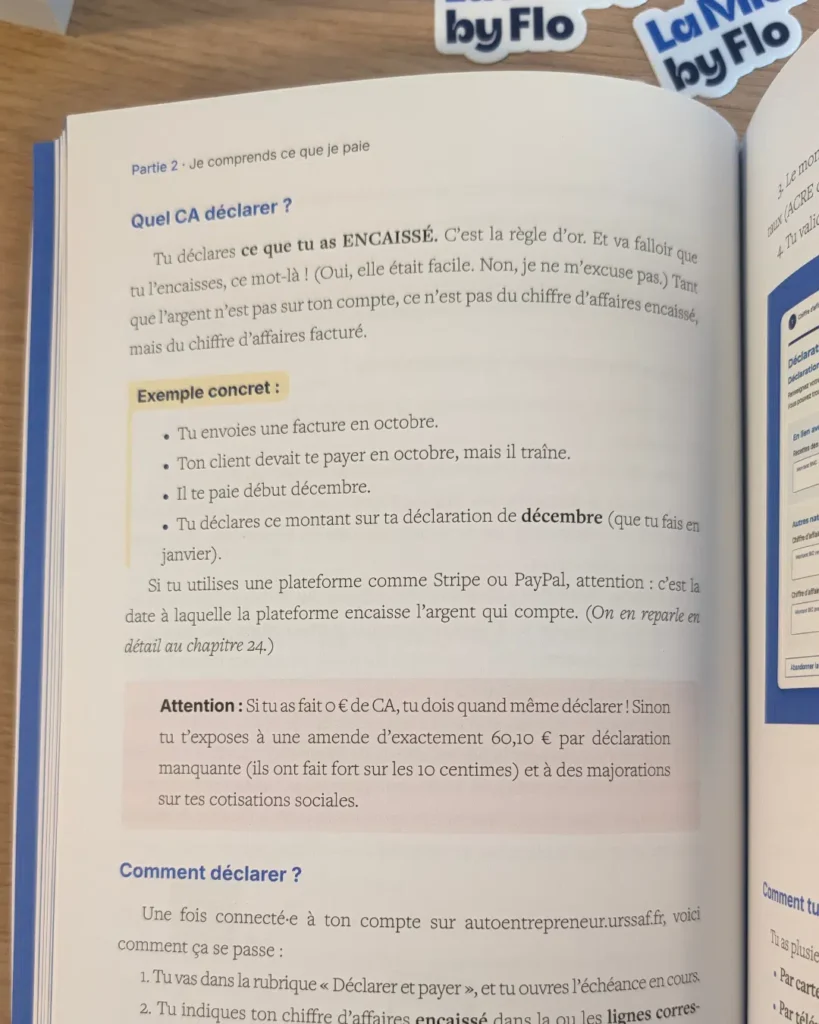 Texte de livre sur la déclaration.
