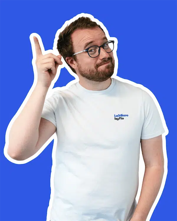 Florian Charpentier – LA MICRO BY FLO Portrait de Florian Charpentier, fondateur de LA MICRO BY FLO