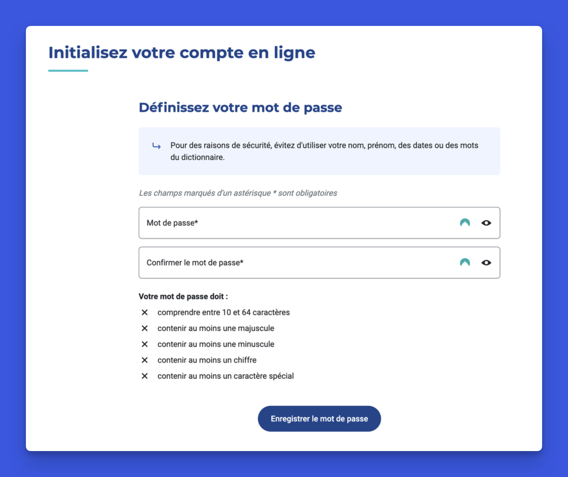 Tuto inscription URSSAF mot de passe illustrationla-micro-by-flo