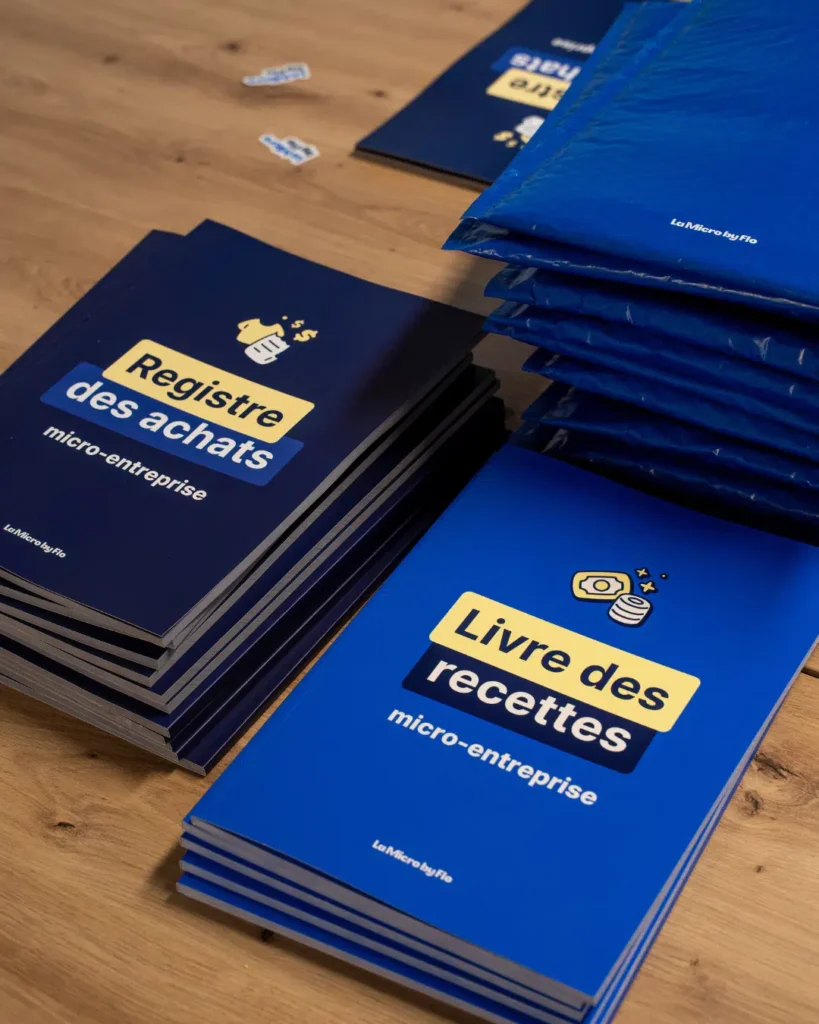 Livre de recettes et registre des achats micro-entreprise LA MICRO BY FLO