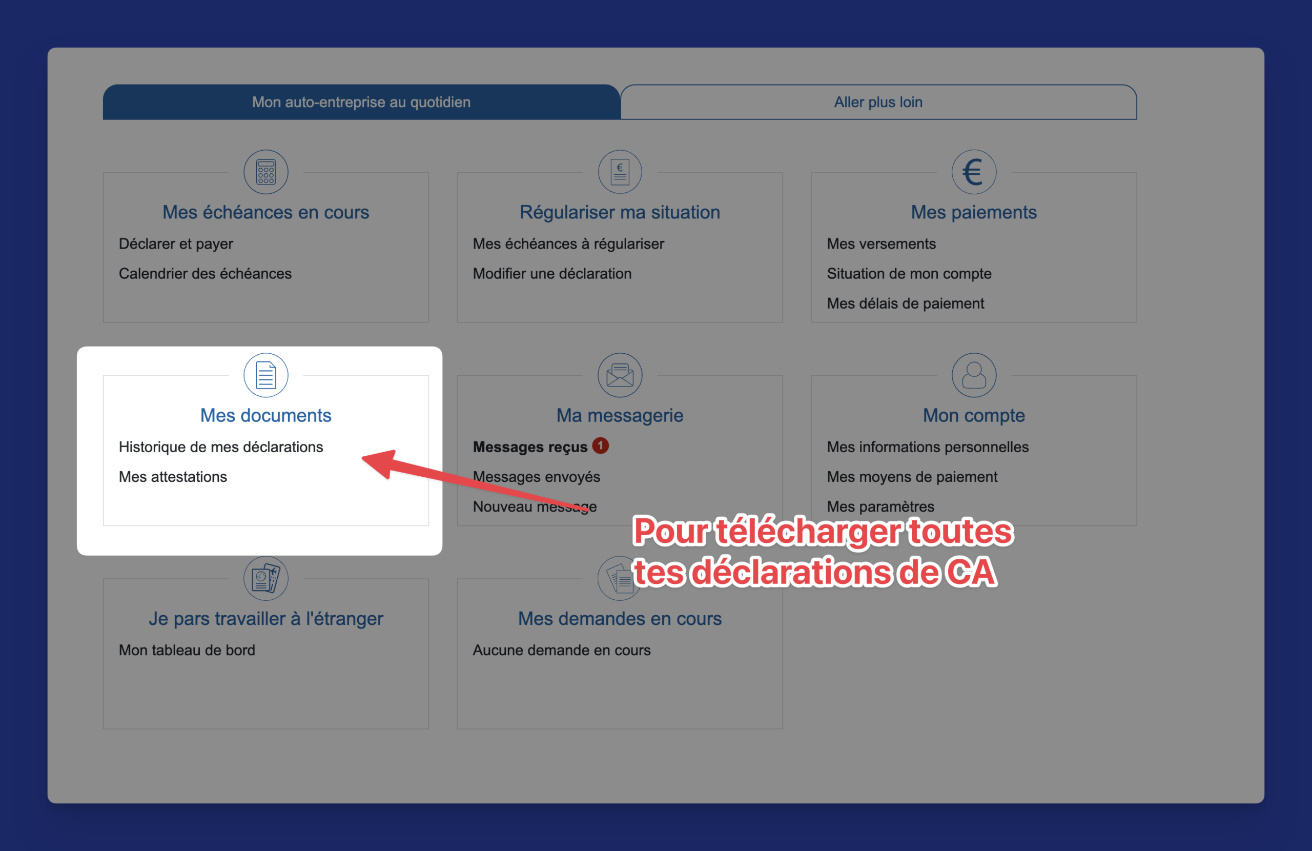 telechargement declarations ca