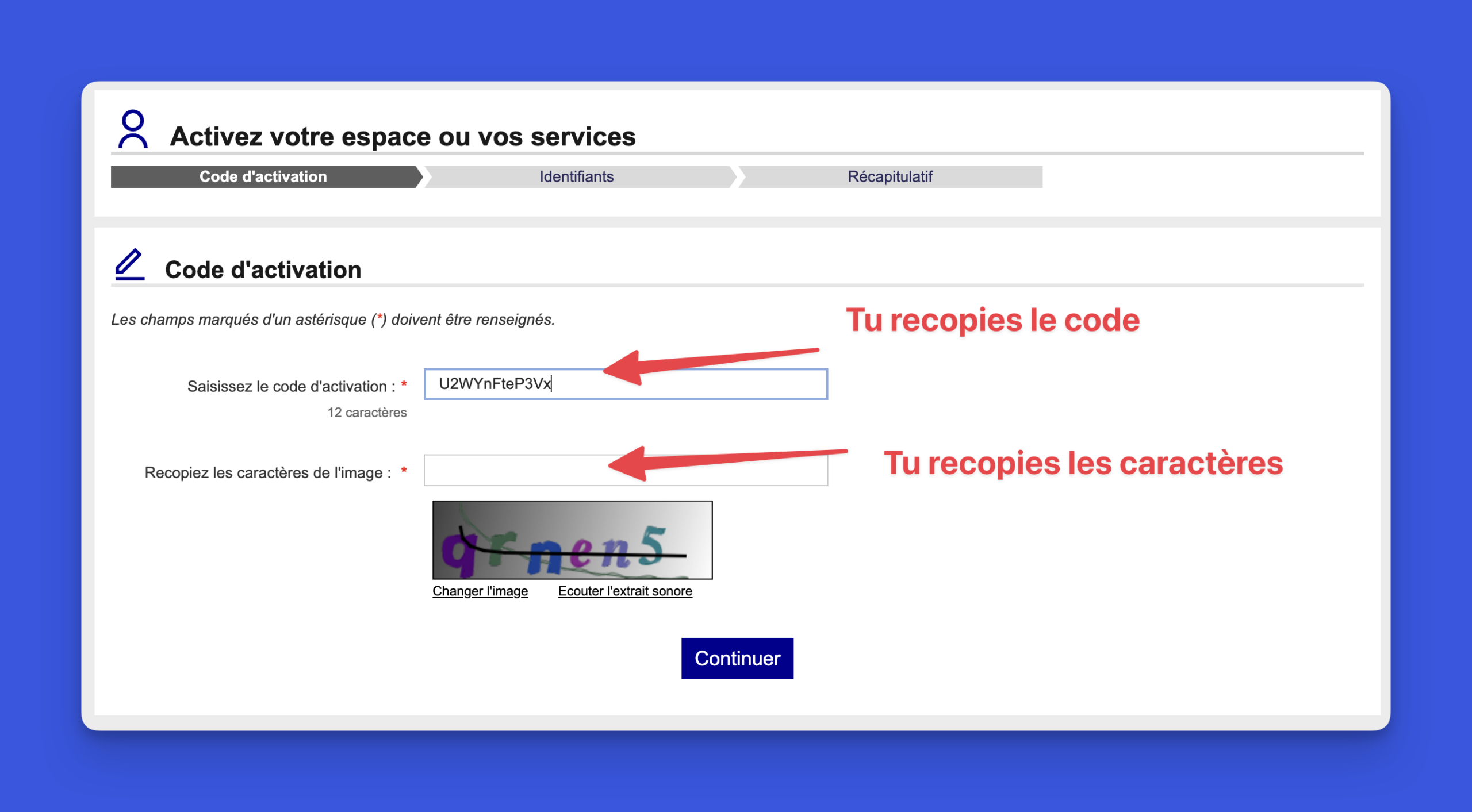 tuto-espace-pro-impots-etape-1-code-activation